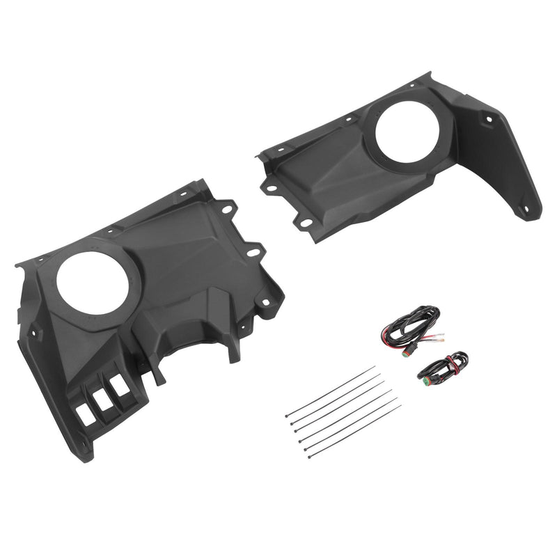 DURAFORCE For Can-Am Maverick X3 2017-2024 Dash Speaker Stereo Panel Mount Pods Audio Kit