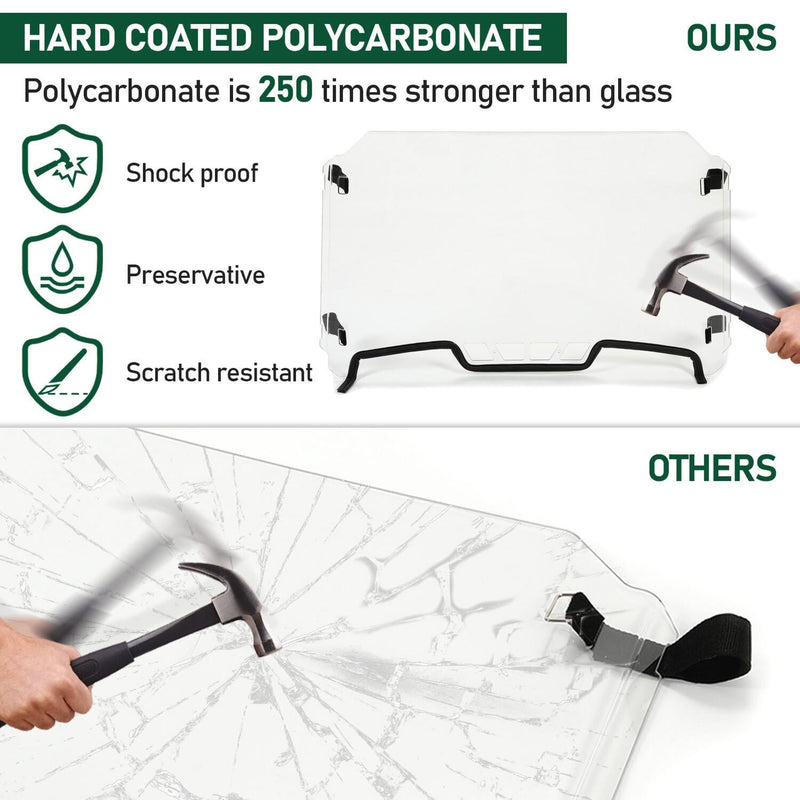 DURAFORCE Vented Full Windshield For Polaris XP 4 Turbo 2019-2023 Front Window