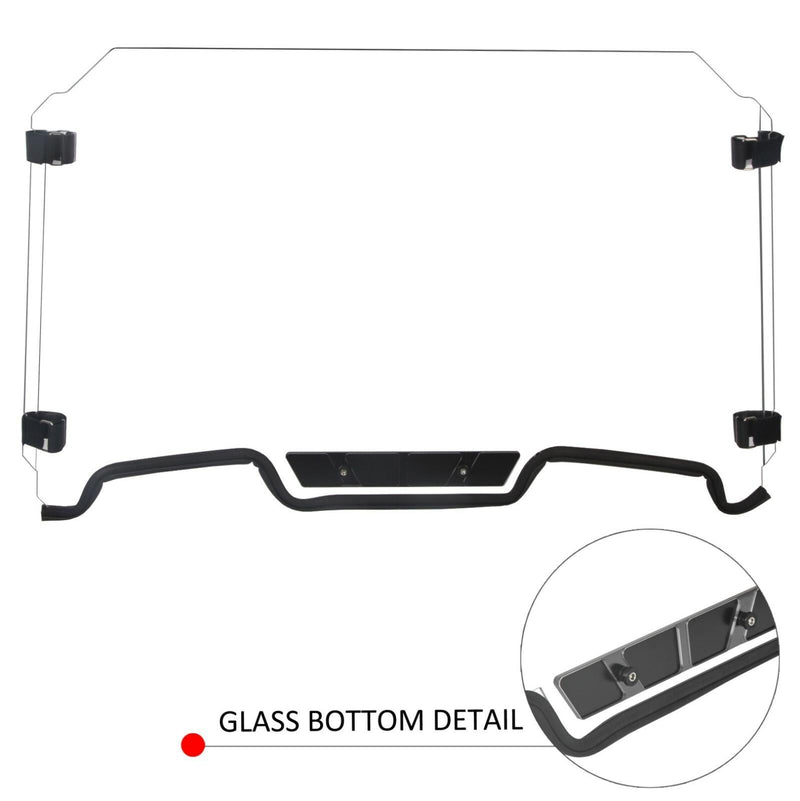 DURAFORCE Vented Full Windshield For Polaris XP 4 Turbo 2019-2023 Front Window