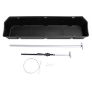 DURAFORCE Black Fullsize Truck Bed Cargo Organizer Pickup Container W/Adjustable Bar