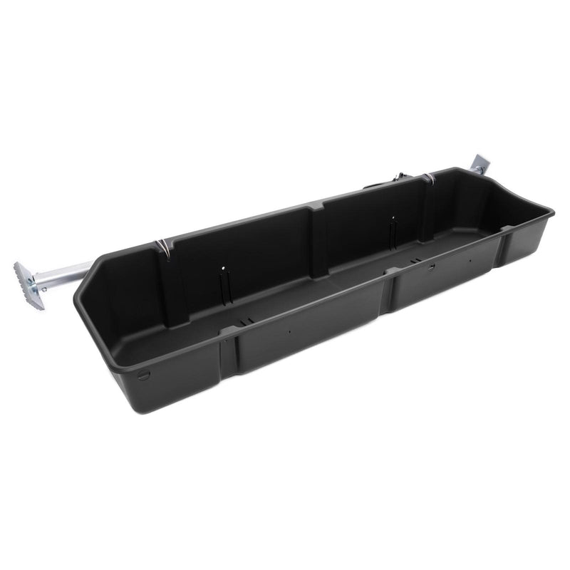 DURAFORCE Black Fullsize Truck Bed Cargo Organizer Pickup Container W/Adjustable Bar