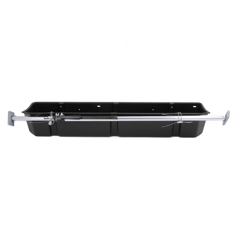 DURAFORCE Black Fullsize Truck Bed Cargo Organizer Pickup Container W/Adjustable Bar