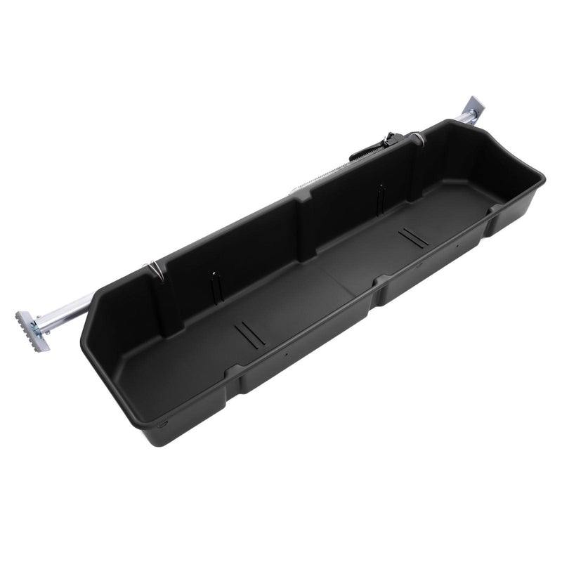 DURAFORCE Black Fullsize Truck Bed Cargo Organizer Pickup Container W/Adjustable Bar