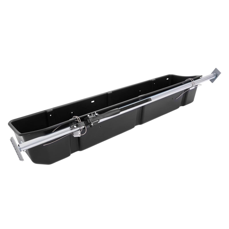 DURAFORCE Black Fullsize Truck Bed Cargo Organizer Pickup Container W/Adjustable Bar