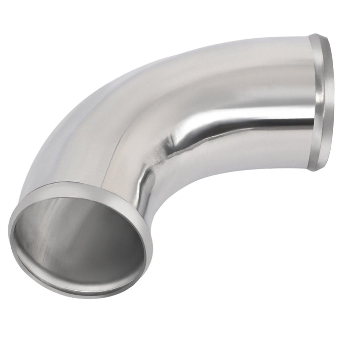 DURAFORCE 12Pcs 3" DIY Universal Polished Turbo Intercooler Pipe Kit Aluminum +Hose+Clamp