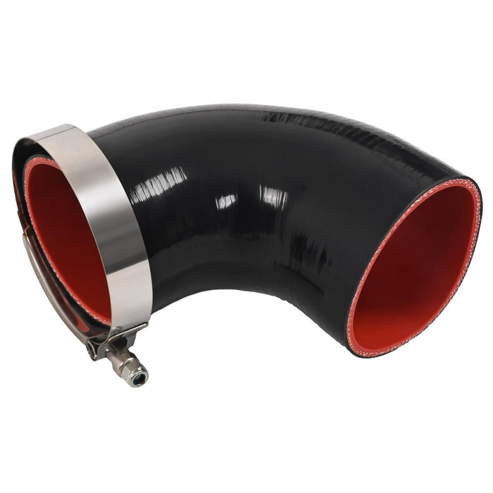 DURAFORCE 12Pcs 3" DIY Universal Polished Turbo Intercooler Pipe Kit Aluminum +Hose+Clamp