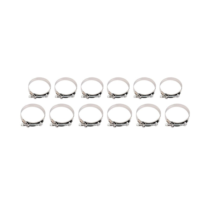 DURAFORCE 12Pcs 3" DIY Universal Polished Turbo Intercooler Pipe Kit Aluminum +Hose+Clamp