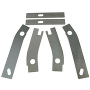 DURAFORCE Rear Frame Repair Rusted Shackle Weld Plates Patch For 1986-95 Jeep Wrangler YJ