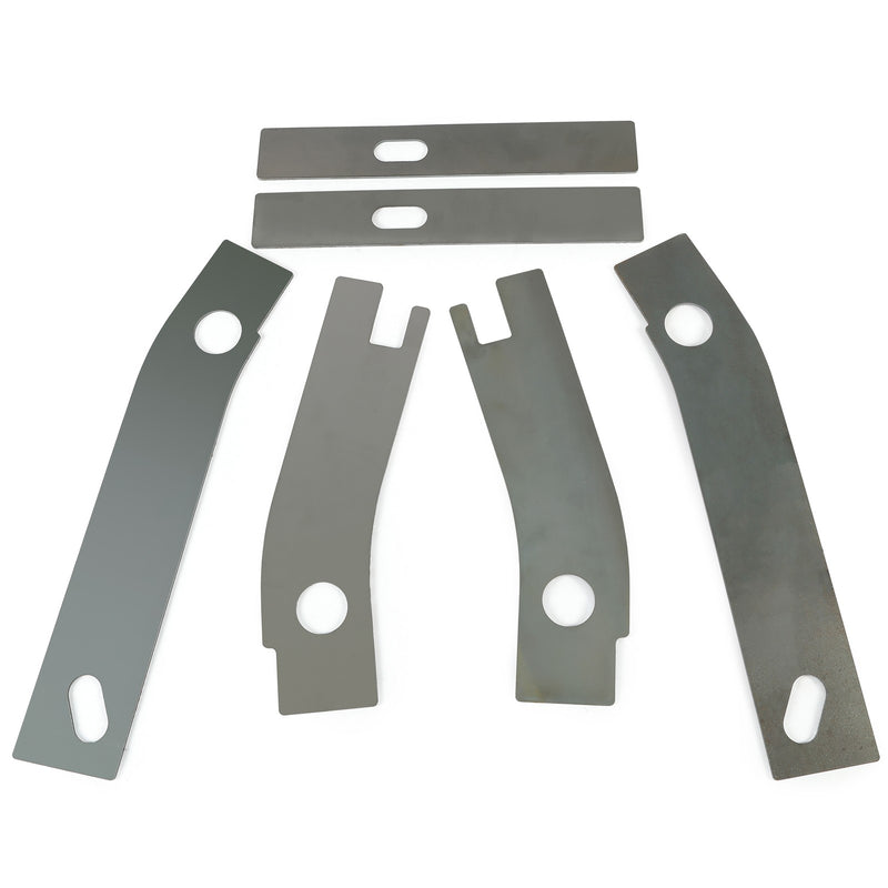 DURAFORCE Rear Frame Repair Rusted Shackle Weld Plates Patch For 1986-95 Jeep Wrangler YJ