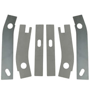 DURAFORCE Rear Frame Repair Rusted Shackle Weld Plates Patch For 1986-95 Jeep Wrangler YJ
