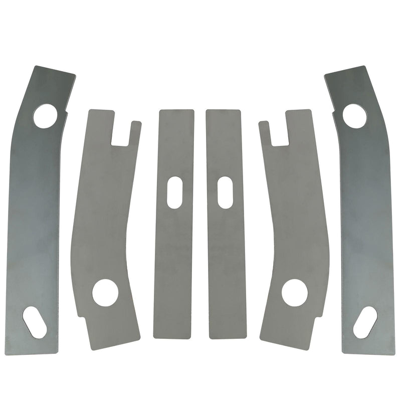 DURAFORCE Rear Frame Repair Rusted Shackle Weld Plates Patch For 1986-95 Jeep Wrangler YJ