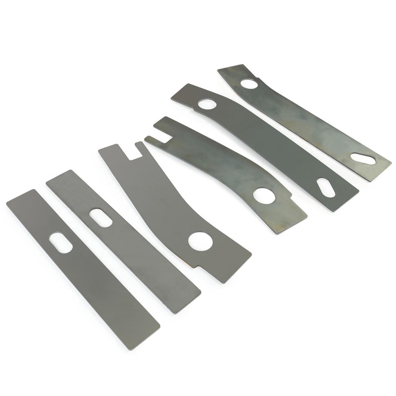 DURAFORCE Rear Frame Repair Rusted Shackle Weld Plates Patch For 1986-95 Jeep Wrangler YJ