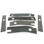 DURAFORCE Rear Frame Repair Rusted Shackle Weld Plates Patch For 1986-95 Jeep Wrangler YJ