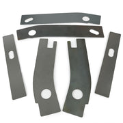 DURAFORCE Rear Frame Repair Rusted Shackle Weld Plates Patch For 1986-95 Jeep Wrangler YJ