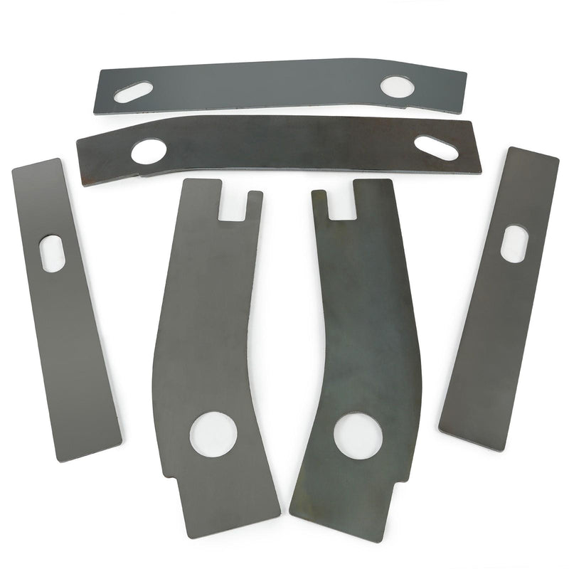 DURAFORCE Rear Frame Repair Rusted Shackle Weld Plates Patch For 1986-95 Jeep Wrangler YJ