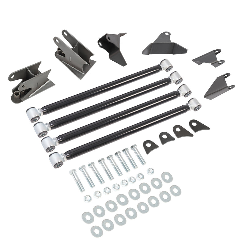 DURAFORCE Triangulated Bar Rear Suspension Kit Weld On Suspension 4 Link Kit 2.75” Axle