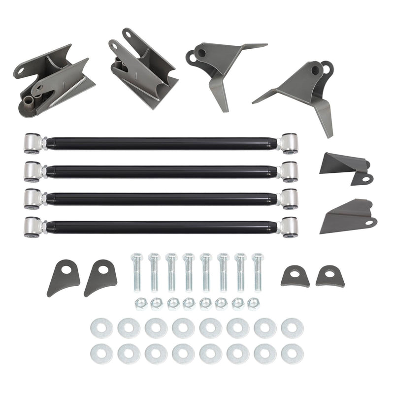 DURAFORCE Triangulated Bar Rear Suspension Kit Weld On Suspension 4 Link Kit 2.75” Axle