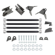 DURAFORCE For 3.25" Axle Rear Weld-On Triangulated 4 Link Suspension Kit+Mount Bracket