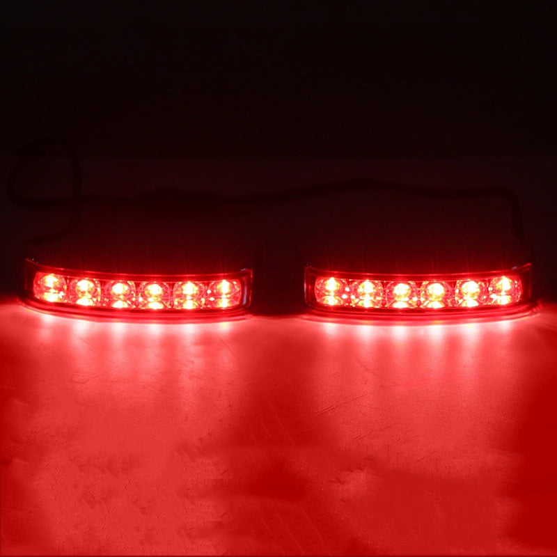 DURAFORCE Saddlebag Saddle Bags Run Brake LED Turn Lights For Harley Ultra Limited 2014-24