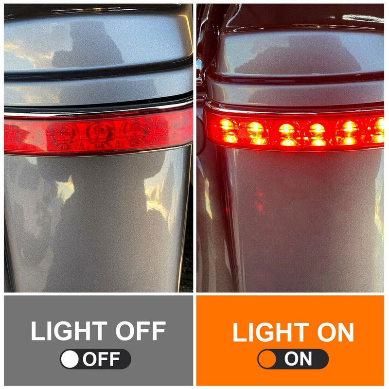 DURAFORCE Saddlebag Saddle Bags Run Brake LED Turn Lights For Harley Ultra Limited 2014-24
