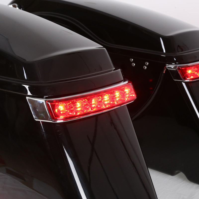 DURAFORCE Saddlebag Saddle Bags Run Brake LED Turn Lights For Harley Ultra Limited 2014-24