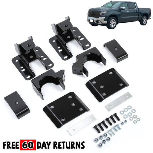 DURAFORCE For 07-20 08 13 Chevy Silverado 1500 GMC 5-6" Rear Drop Lowering Axle Flip Kit
