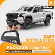 DURAFORCE For Nissan Frontier Pickup 2022 2023 2024 3" Bull Bar Front Bumper Grille Guard