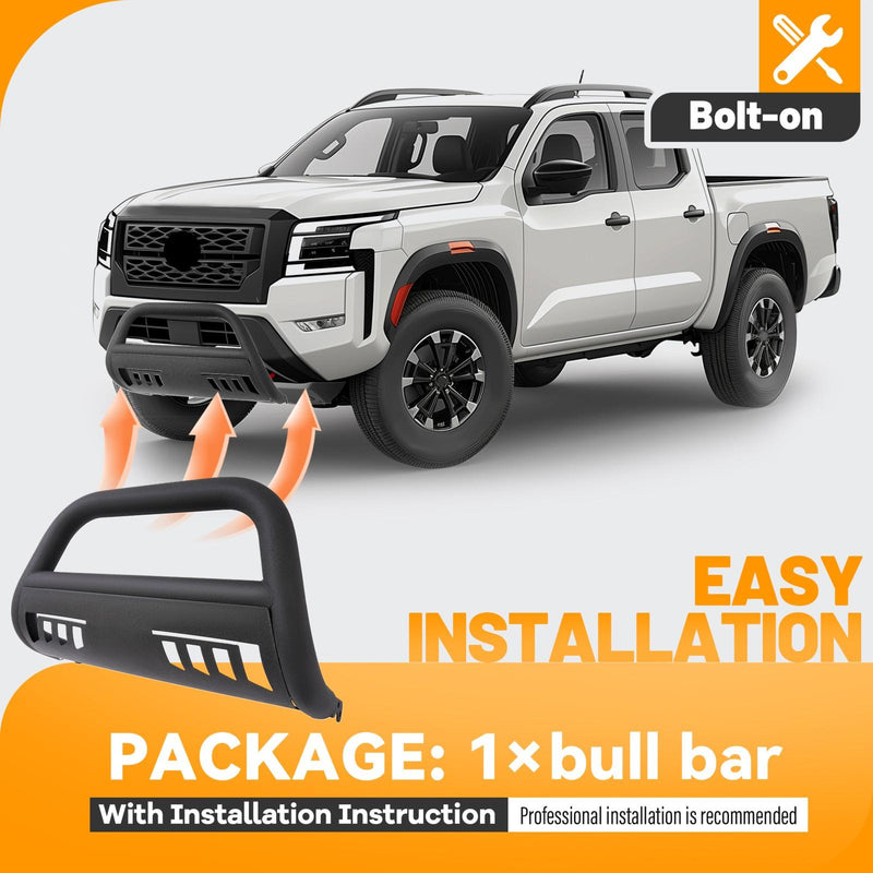 DURAFORCE For Nissan Frontier Pickup 2022 2023 2024 3" Bull Bar Front Bumper Grille Guard