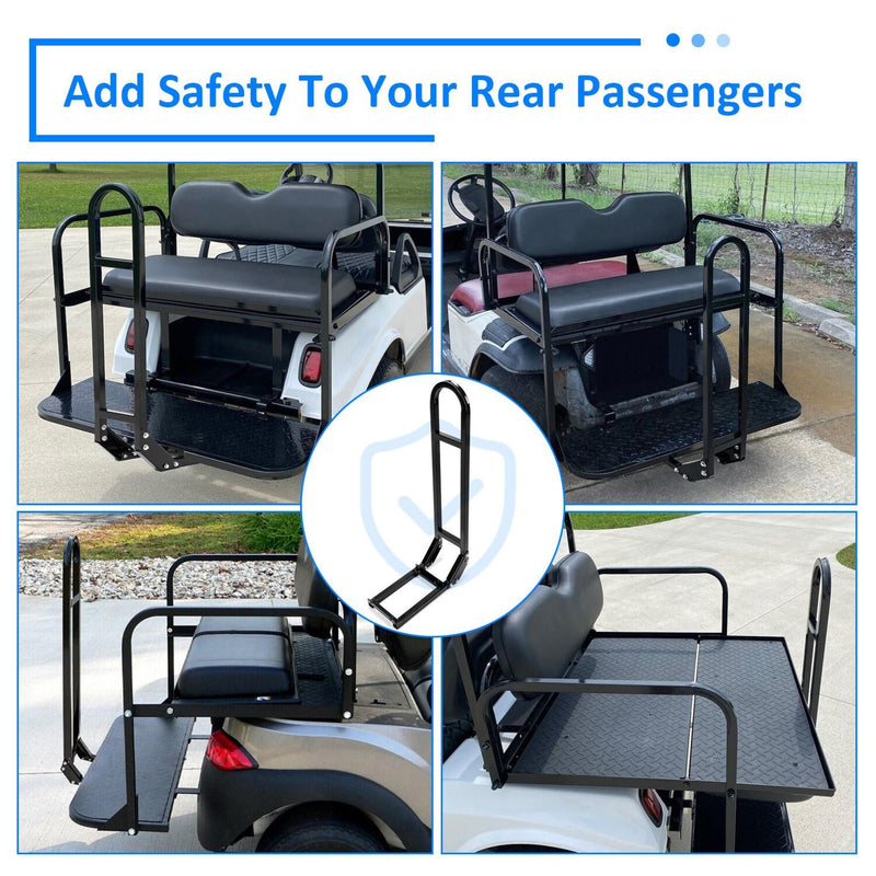 DURAFORCE Golf Cart Rear Seat Universal Safety Grab Bar Fit For EZGO, Club Car, and Yamaha