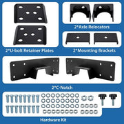 DURAFORCE 6" Rear Axle Lowering C Notch & Flip Kit For Chevy Silverado Sierra Pickup 99-06