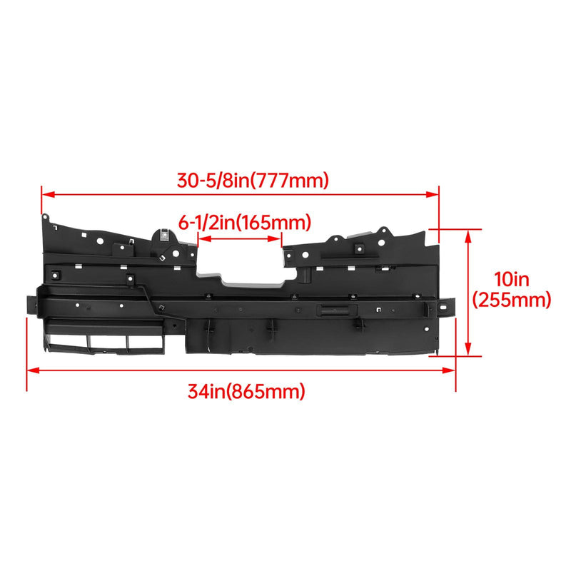 DURAFORCE NEW Black Radiator Support Cover Front Upper For Jeep Cherokee 2014-2018