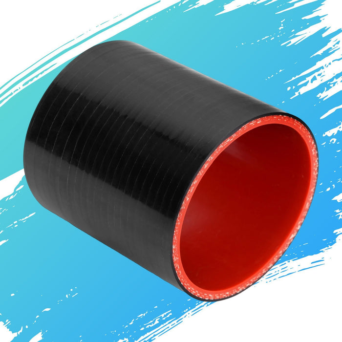 DURAFORCE 2.5" 3 PLY Straight Rubber Intake Hose Pipe Intercooler Radiator Coupler Joiner