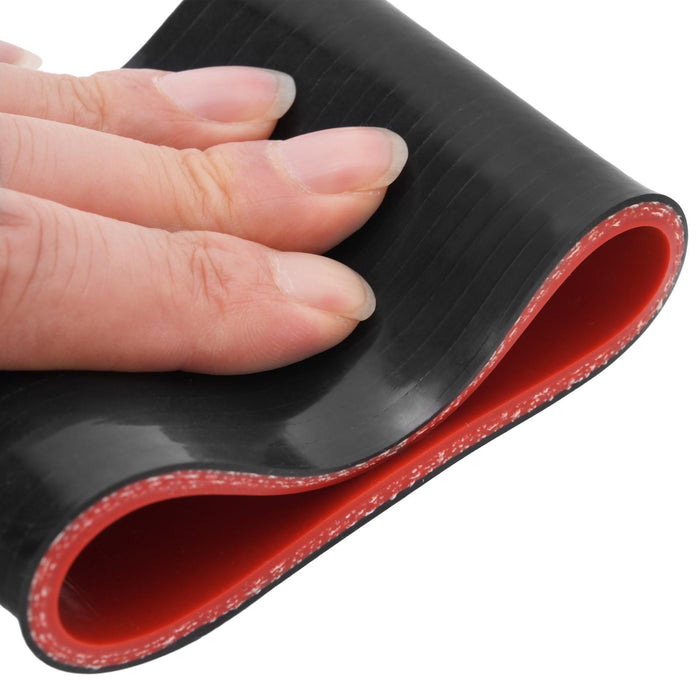 DURAFORCE 2.5" 3 PLY Straight Rubber Intake Hose Pipe Intercooler Radiator Coupler Joiner