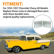 DURAFORCE Rear Floor Pans For 1955 1956 1957 Chevy Chevrolet Bel Air 150 210 Series