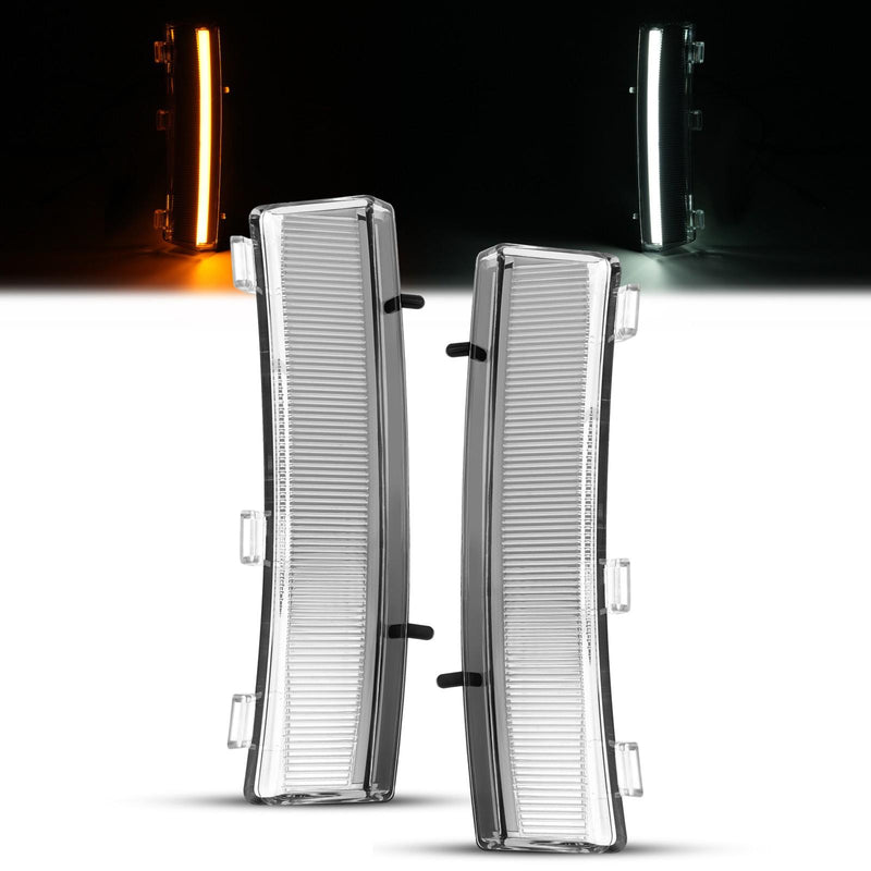 DURAFORCE Clear Lens Side Marker Lamps DRL Turn Signal Lights For Nissan 350Z LCI 2006-09