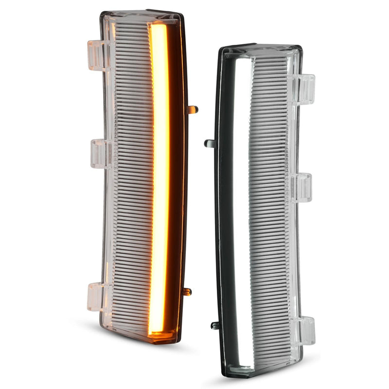 DURAFORCE Clear Lens Side Marker Lamps DRL Turn Signal Lights For Nissan 350Z LCI 2006-09