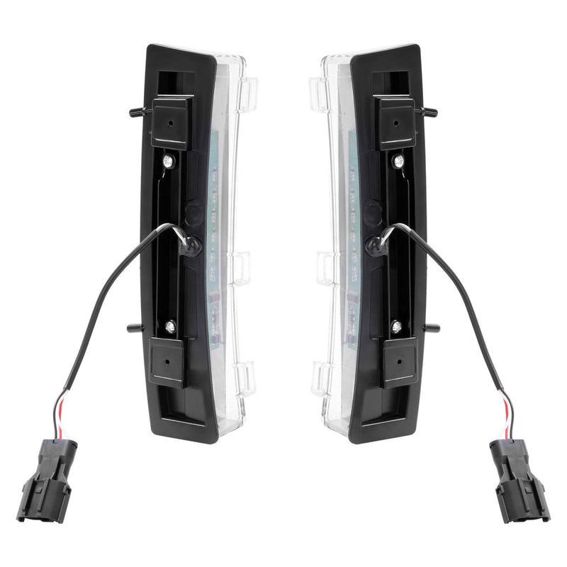DURAFORCE Clear Lens Side Marker Lamps DRL Turn Signal Lights For Nissan 350Z LCI 2006-09