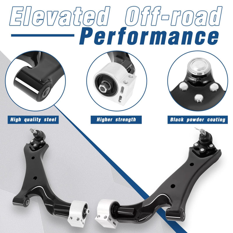 DURAFORCE Front Lower Control Arms for Chevy Equinox GMC Terrain 2.4L/3.0L/3.6L 2010-2017