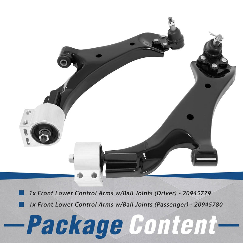 DURAFORCE Front Lower Control Arms for Chevy Equinox GMC Terrain 2.4L/3.0L/3.6L 2010-2017