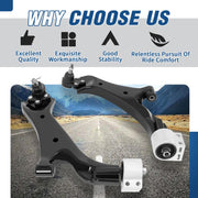 DURAFORCE Front Lower Control Arms for Chevy Equinox GMC Terrain 2.4L/3.0L/3.6L 2010-2017