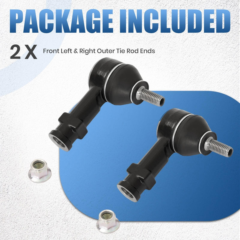 DURAFORCE Front Outer Tie Rod End Links Suspension Set For Ford Focus 06-11 Left & Right