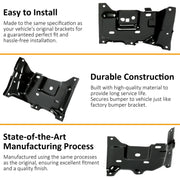 DURAFORCE Front Driver & Passenger Side Bumper Mounting Bracket Fits 2015-2017 Ford F-150