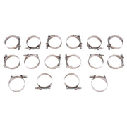 DURAFORCE 8Pc 2.5 inch Universal Aluminum Turbo Intercooler Pipe Kit +Silicone Hose+Clamp