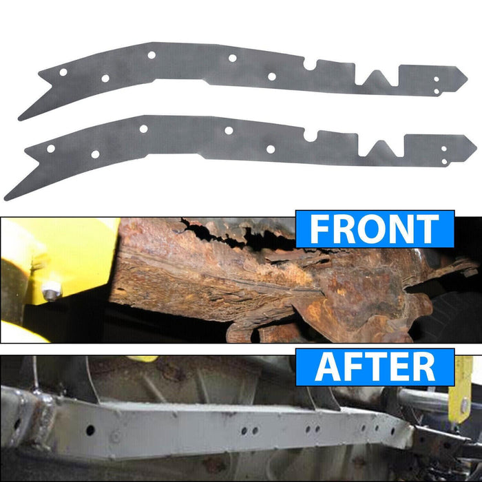 DURAFORCE Mid Frame Rust Repair Kit + Repair Plate for 96-04 Toyota Tacoma Extended Cab