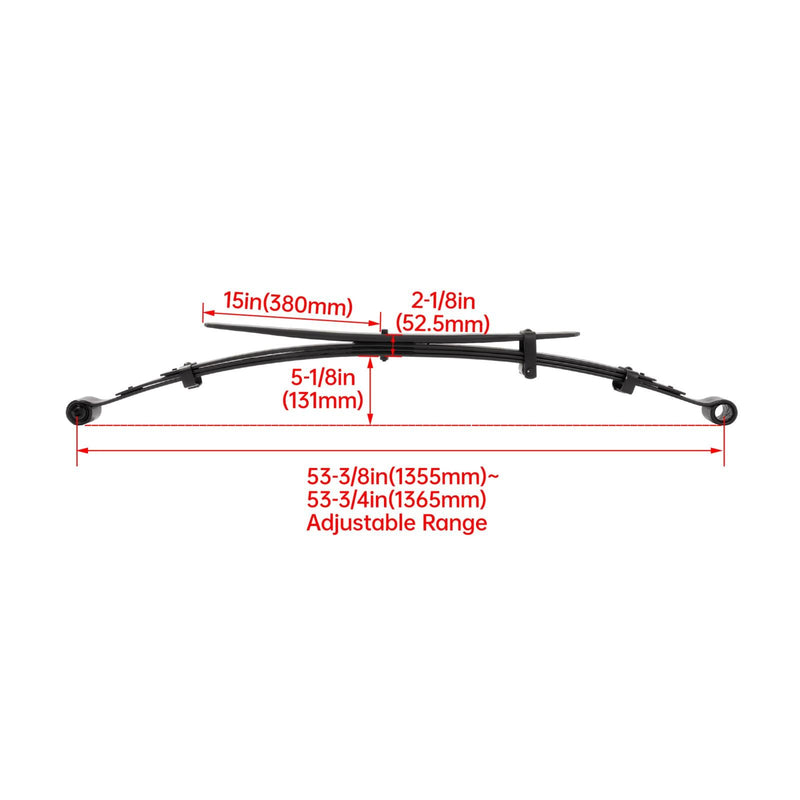DURAFORCE Leaf Spring Rear For Nissan Frontier 4WD Crew Cab 05-21 & Suzuki Equator 09-12