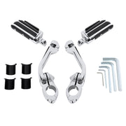 DURAFORCE Engine Guard Crash Bar + 1.25" Highway Foot Pegs For Harley Softail 2000-2017