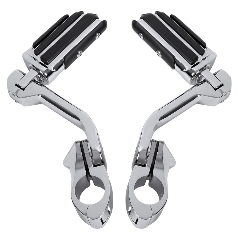 DURAFORCE Engine Guard Crash Bar + 1.25" Highway Foot Pegs For Harley Softail 2000-2017