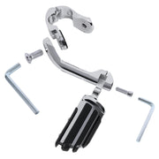 DURAFORCE Engine Guard Crash Bar + 1.25" Highway Foot Pegs For Harley Softail 2000-2017