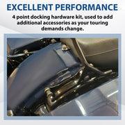 DURAFORCE For Harley Road Glide 2014-24 Passenger Backrest Sissy Bar+Docking Hardware Kit