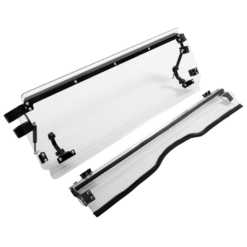 DURAFORCE For 2018-2020 Yamaha Wolverine X2 X4 UTV Scratch Resistant Clear Flip Windshield